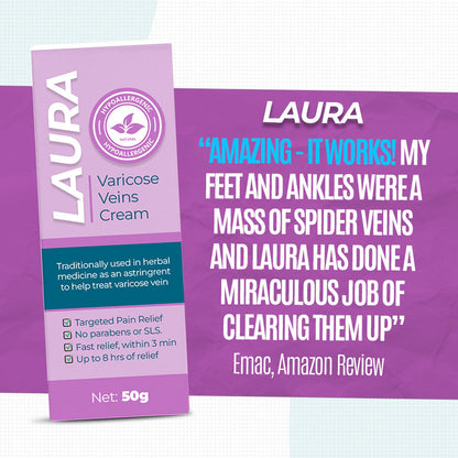 Laura Witch Hazel Varicose Veins Cream 🔥 Limited Time Sale 🔥