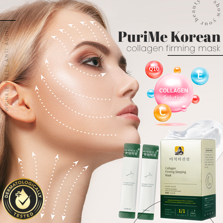 New PuriMe Korean Collagen Firming Wash-Free Mask