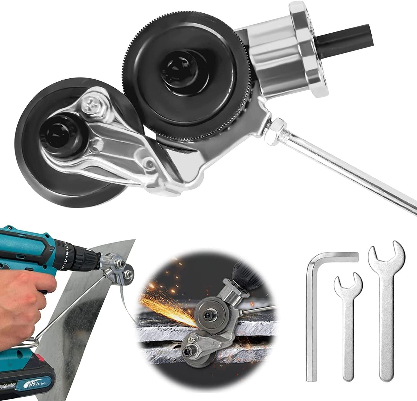 BladeBurst™ Electric Drill Shears Attachment Cutter Nibbler